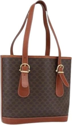 Celine Pre-owned Vintage Tote Bag - Dames - Vintage Shopper - Bruin - ONE Size - Leer - Vintage