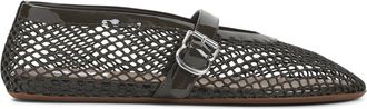 Alaia Kaki Flat Mesh Ballerinas-Donna