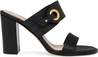 Gianvito Rossi Granada Mule in Black Calf Leather at Nordstrom, Size 40.5