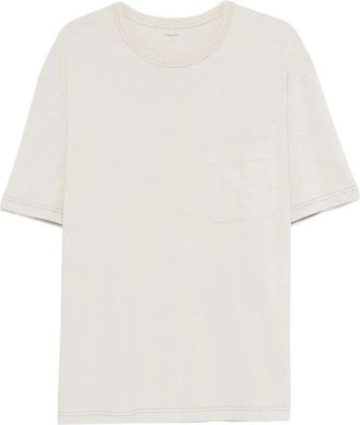 Christophe Lemaire T-shirt met borstzak en ronde hals - Heren - T-shirts - Grijs - L - Tops