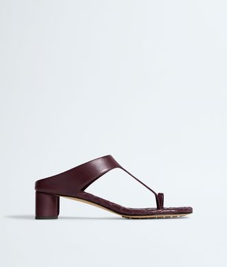 Bottega Veneta Livia Thong - Bordeaux - Women - 10