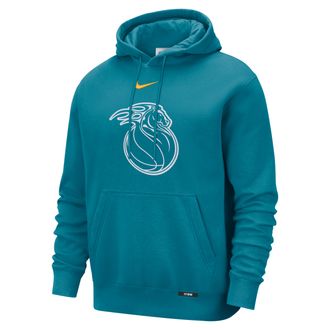 Nike Detroit Pistons City Edition Nike Mens Club Hoodie in Blue | HQ9127-467