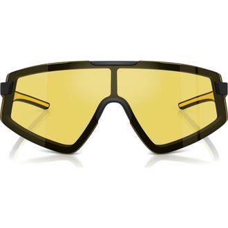 Ferrari 47mm Shield Sunglasses in Matte Black at Nordstrom