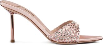 Le Silla 80 mm Gilda verfraaide sandalen - Roze