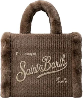MC2 Saint Barth Colette Shearling Rib - - Bags - Donna - Marrone - ONE SIZE