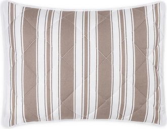 Matouk Elio Pillow Sham in Quilted Mocha at Nordstrom, Size Boudoir