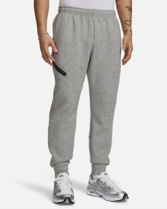 Under Armour Mens Unstoppable Fleece Joggers In Mod Gray / Black