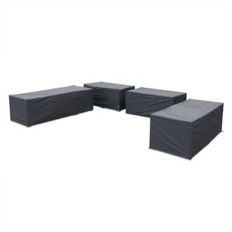 Sweeek Funda protectora para muebles de jard&iacute;n para tripoli y verona, gris