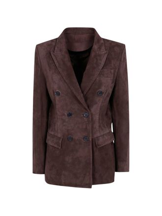 Seventy Double-Breasted Structured Tailored Blazer