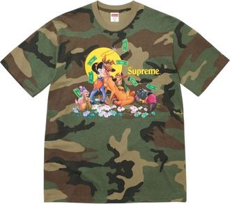 SUPREME All Dogs Go To Heaven T-Shirt Woodland Camo FW25T42-WOODLAND-CAMO