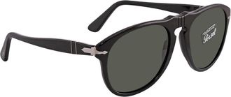 Persol Crystal Green Pilot Mens Sunglasses PO0649 9531 56