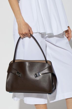 Ferragamo Hug Medium Bag, Womens, Brown