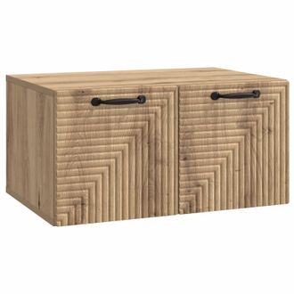 vidaXL Mueble Para Tv De Pared Roble Artesanal 59,5 X 41 X 30 Cm Vidaxl