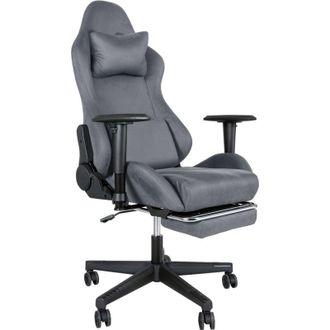 Levede Levede Office Desk Chair Gaming Recliner Adjustable Height with Footrest Grey