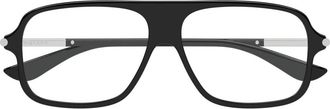 Alexander McQueen Optical Frame - unisex - Brillen - Zwart - 57 MM - Accessoires
