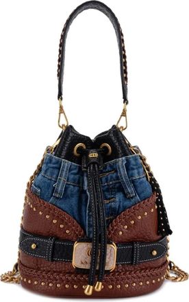 La Carrie Tassen, Dames, Bruin, ONE Size, Leer, Bagghy Bucket Bag