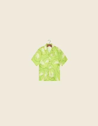 House of Sunny House Of Sunny Womens FALLING KIWIS SHIRT - Green - Size: 18/16