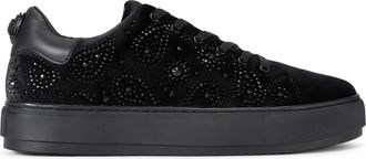 Kurt Geiger Laney Mens Sneakers - Black Fabric - Size UK 10