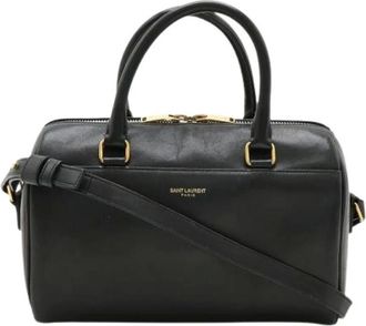Saint Laurent Pre-owned Handbags, female, Black, Size: ONE SIZE Pre-owned Leather handbags
