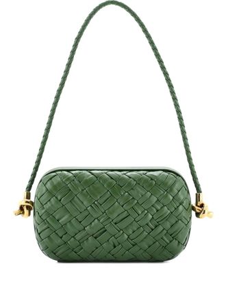 Bottega Veneta Knot Minaudiere on Strap Intrecciato Leather clutch bag - women - Calf Leather - One Size - Green
