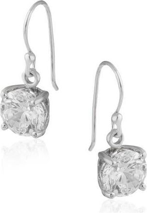 Jardin Round Cubic Zirconia Drop Earrings in Clear/Silver at Nordstrom Rack