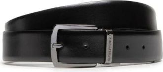 Emporio Armani Omkeerbare leren riem - Heren - Riemen - Zwart - ONE Size - Leer - Accessoires