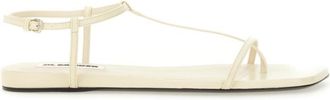 Jil Sander White Solid Sandals