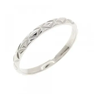 Chanel Platinum Platinum 950 Band Ring (Pre-Owned)