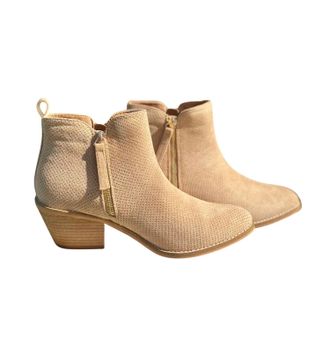 Corkys Footwear Womens Spooktacular Bootie In Sand Suede