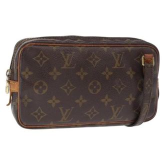 Louis Vuitton Pre-owned Canvas Clutch - Dames - Pre-owned - Bruin - Maat: ONE Size