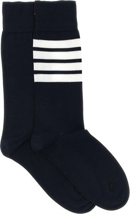 Thom Browne 4 Bar Calzini Blu-Donna