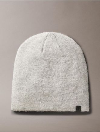 Calvin Klein Womens Brushed Solid Beanie - Grey