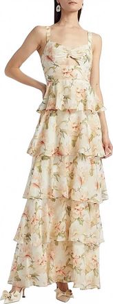 Cami NYC Phillipa Tiered Ruffle Maxi Dress In Soft Peony