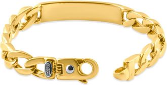 Pompeii3 Mens Cuffed Link 14k Gold (50gram) or Platinum (94gram) 10mm Bracelet 8
