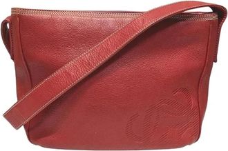 Loewe Pre-owned Shoulder Bags, female, Red, Size: ONE SIZE Pre-owned Leather Shoulder Bag