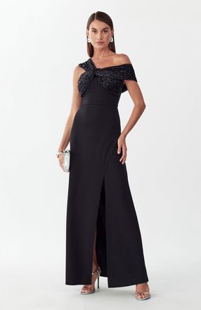 BWLDR Trisha Maxi Dress in Black at Nordstrom, Size 14