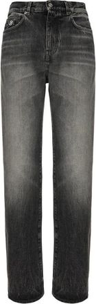 Versace Loose Jeans - Heren - Regular Fit Jeans - Grijs - W32 - Katoen - Jeans