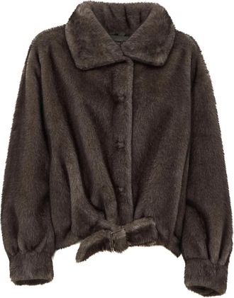 S.W.O.R.D 6.6.44 Nepbont Jas - Dames - Jassen - Bruin - 2XS - Nepbont - Jassen
