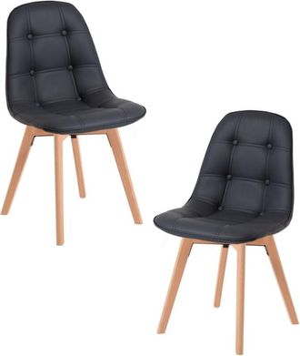 Regalos Miguel Packs Sillas Comedor - Pack 2 Sillas Vorak - Negro