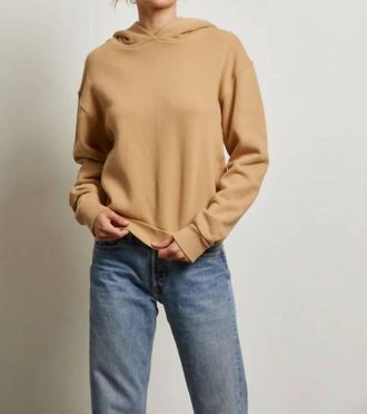 perfectwhitetee Heart Hoodie In Suede