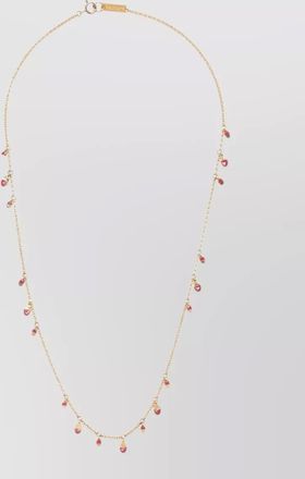 Isabel Marant leaf pendant necklace on cable chain