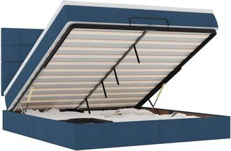 vidaXL Vidaxl - Estructura De Cama Otomana Con Colchones Tela Topo 200x200cm