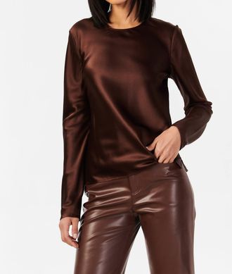 Cami NYC Shireen Long Sleeve Crewneck Top In Java