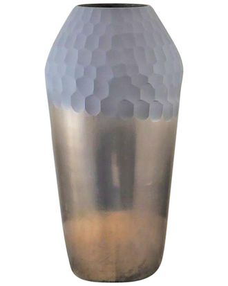 Sagebrook Home 14In 2-Tone Hand-Cut Vase