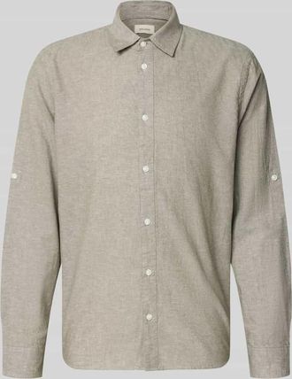 Blend Regular Fit Freizeithemd mit Kentkragen Modell ABAN in Oliv, Gr&ouml;&szlig;e XXL