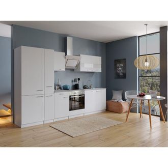 Respekta Cucina Blocco cucina Blocco cucina Cucina componibile Bianco Malia 300 cm Respekta