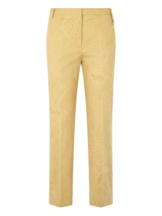 Roberto Cavalli python-print trousers - Neutrals