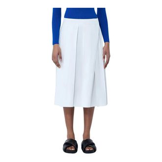 Jil Sander Midi Skirts, female, White, Size: 2XS Pleated Midi Skirt