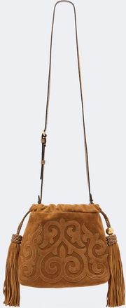 Etro Bolso cruzado Kalispera Small de ante bordado