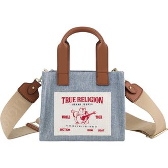 True Religion Canvas Mini Tote Bag in Denim at Nordstrom Rack